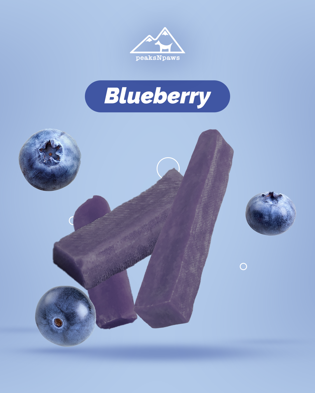 Small Size Blueberry Yak Milk Chew Single