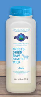 Goat Milk CLASSIC Raw, Freeze-Dried Goat Milk for dogs and cats by Shepherd Boy Farms
