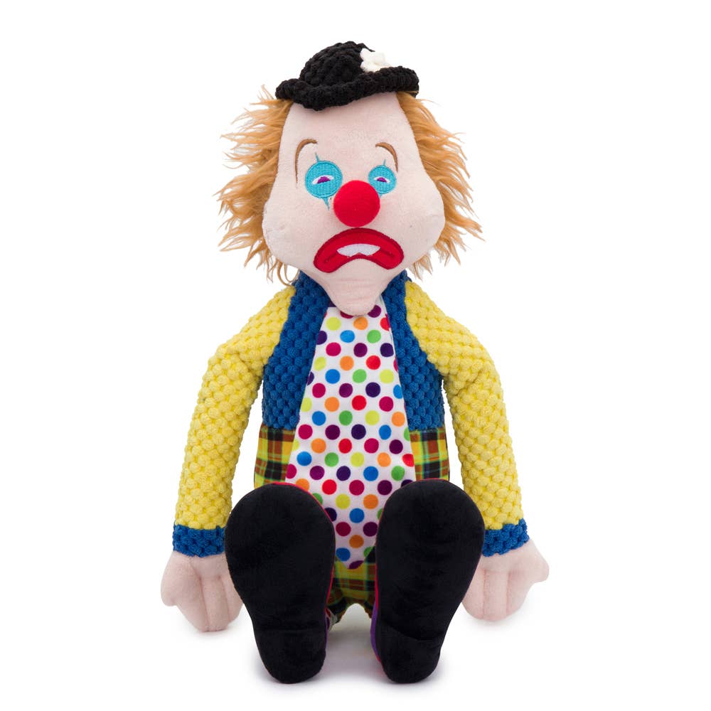 Sad Clown Floppy Dog Toy