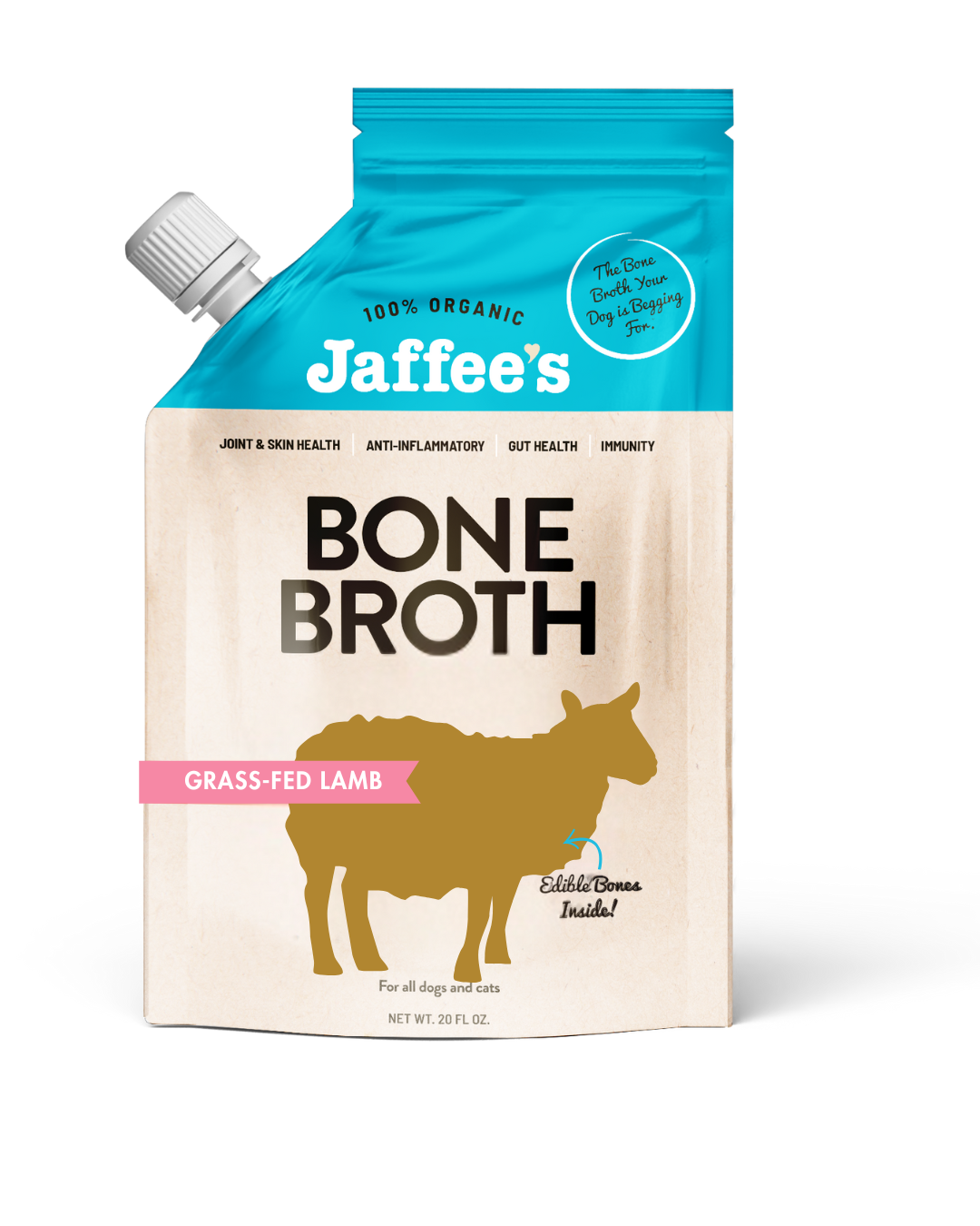 LAMB Bone Broth - 20 oz Pouch