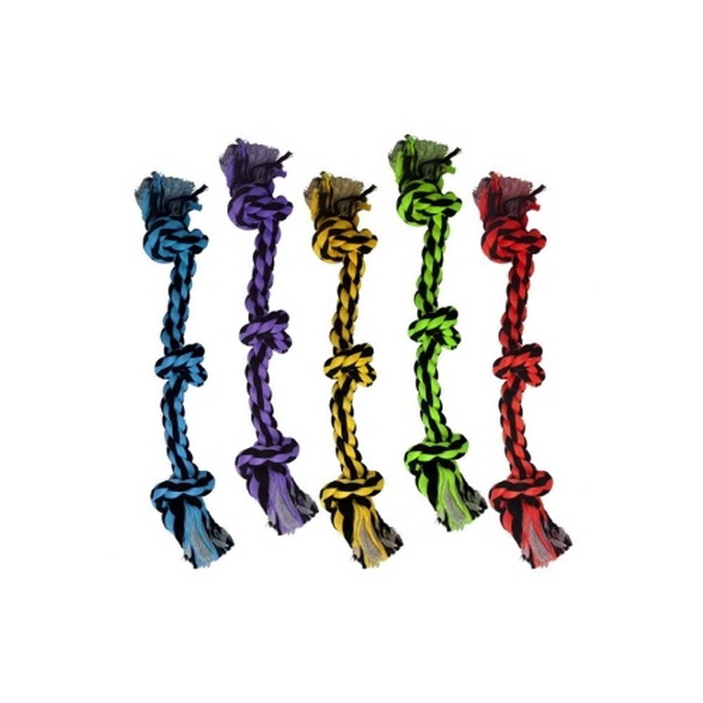 Multipet Nuts For Knots 3-Knot Rope - 15in