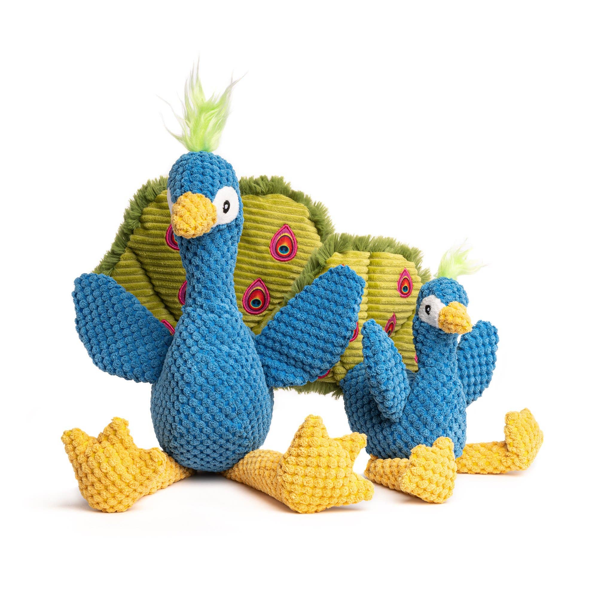 Floppy Peacock Plush Dog Toy