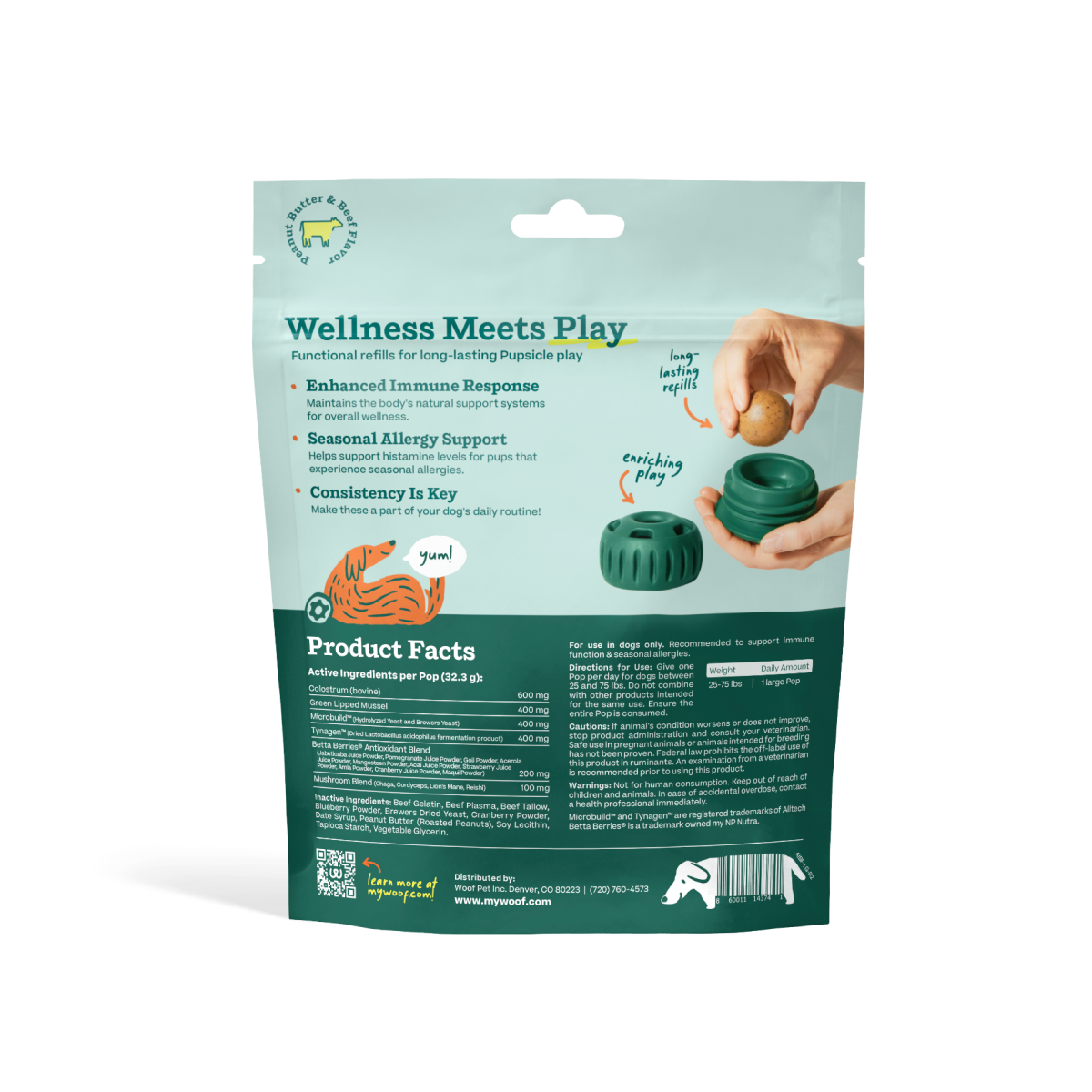 Allergy Support Wellness Pops Refill for Pupsical