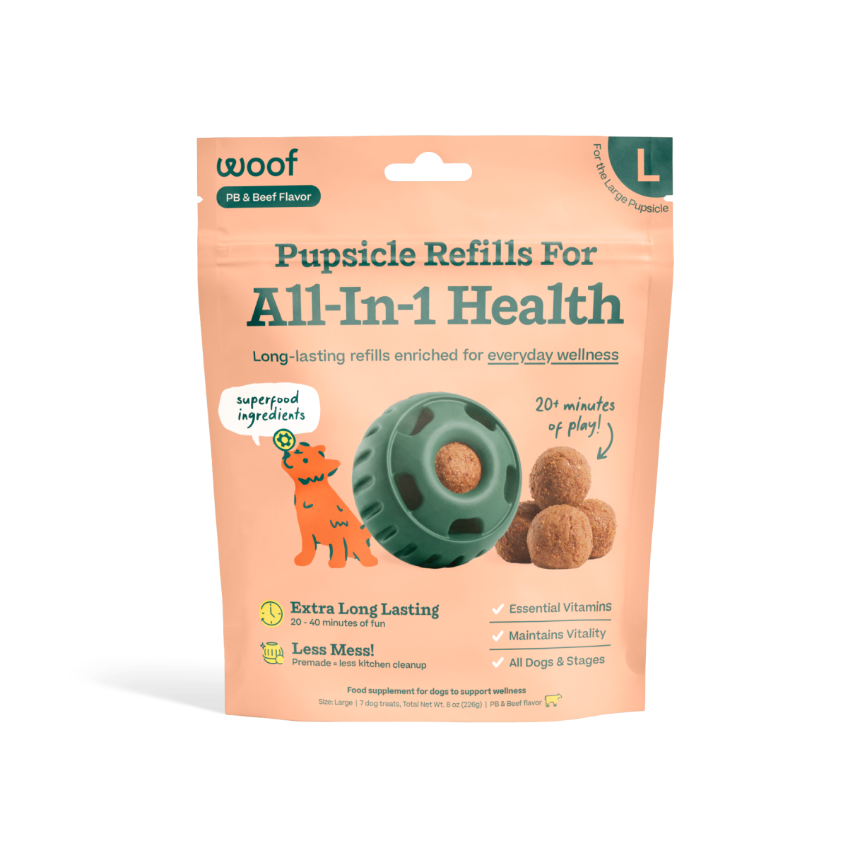 All-in-1 Wellness Pops Refill for Pupsicle