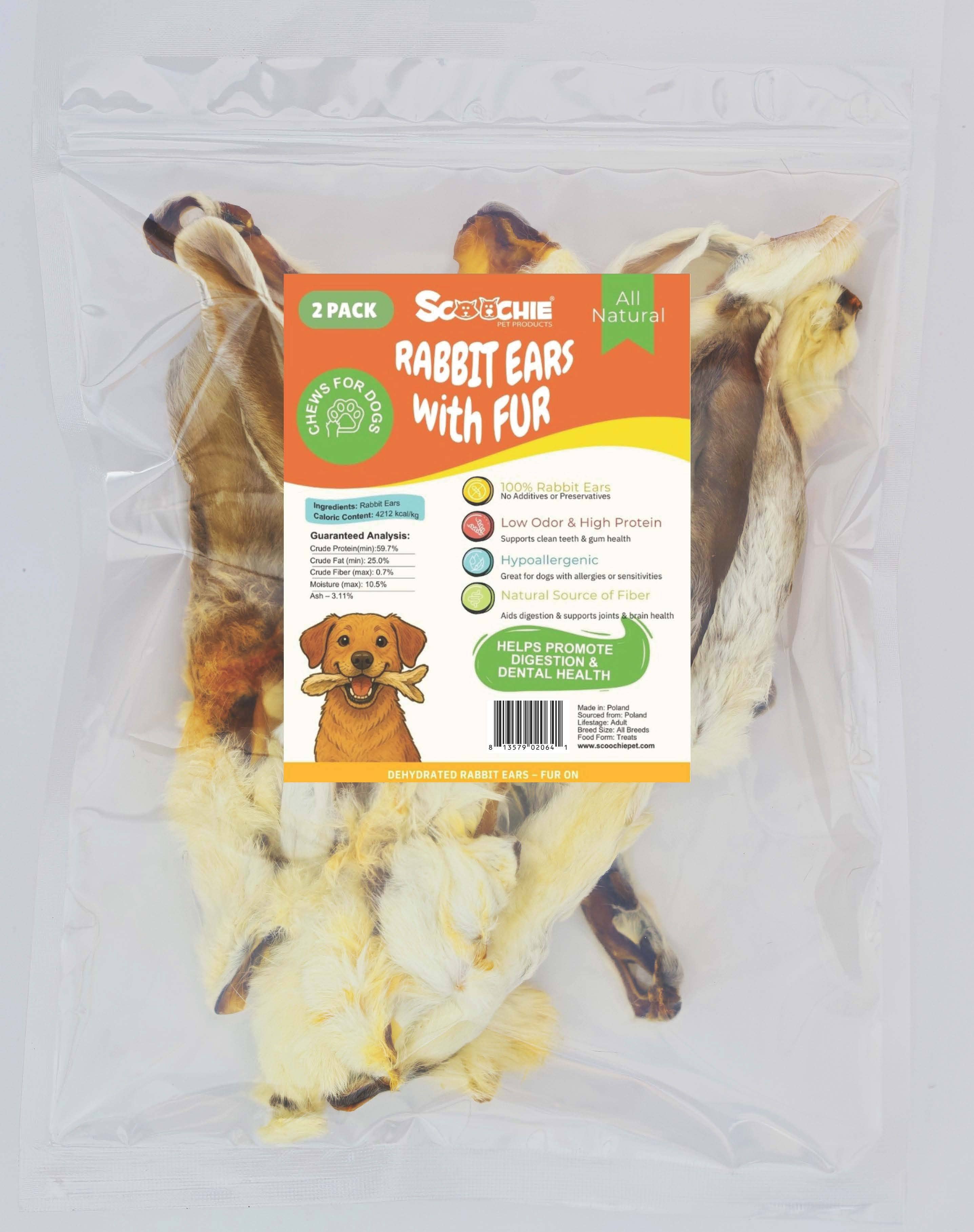 Rabbit Ears with Fur 10 Pack