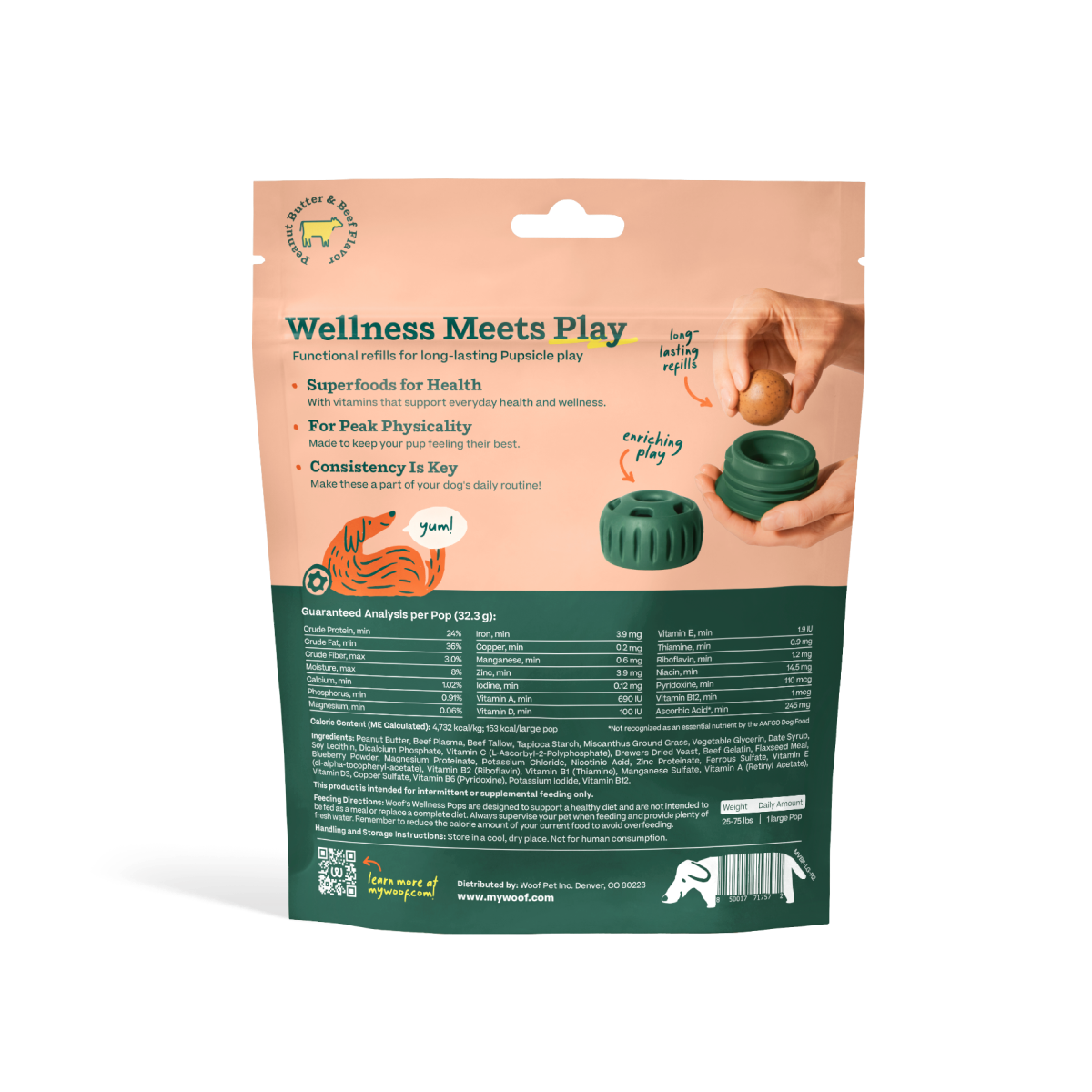 All-in-1 Wellness Pops Refill for Pupsicle