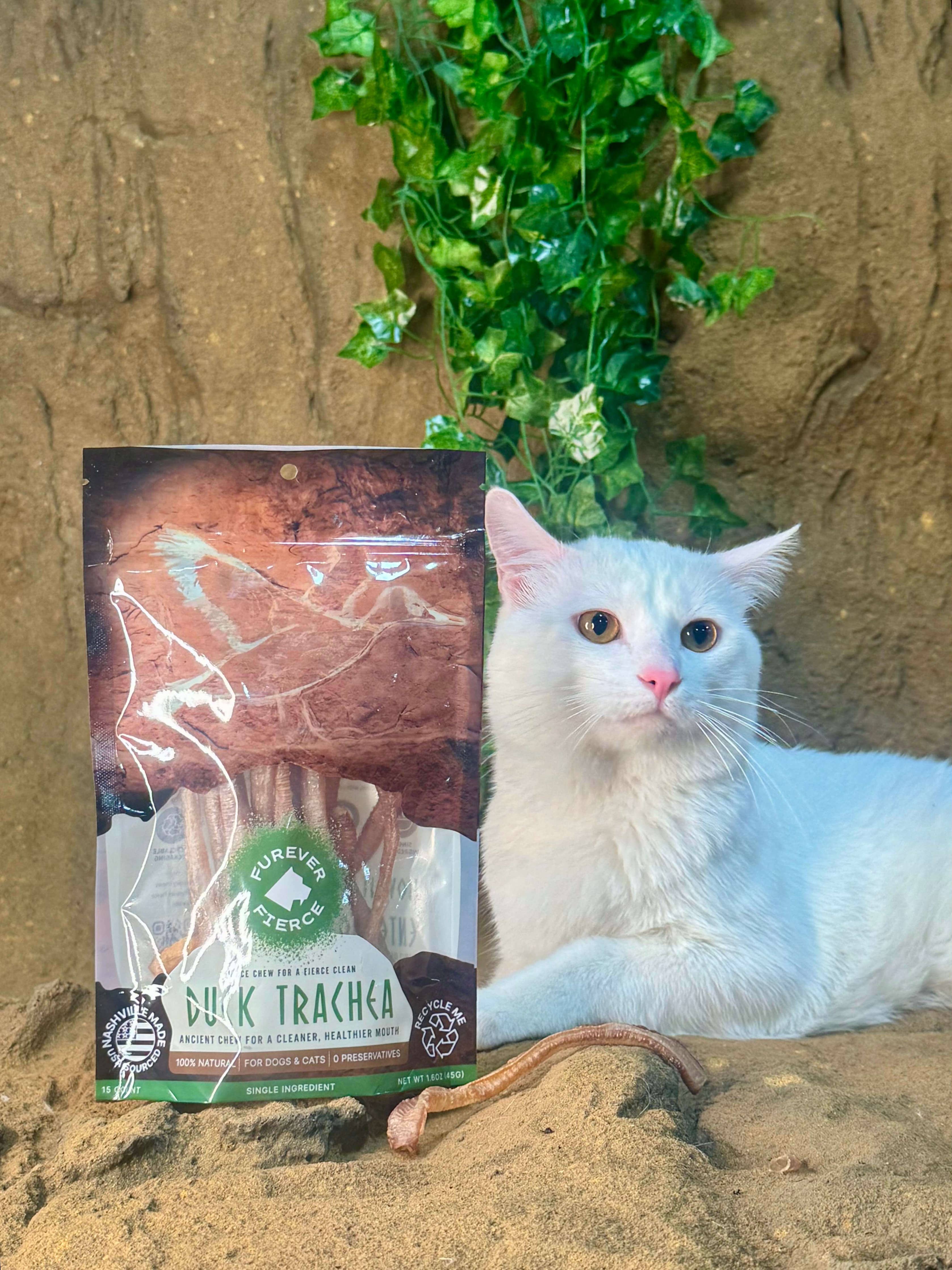 Duck Trachea Bag of 15 Furever Fierce - Natural Single Ingredient