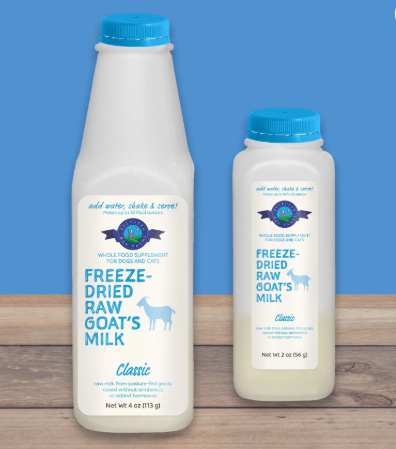 Goat Milk CLASSIC Raw, Freeze-Dried Goat Milk for dogs and cats by Shepherd Boy Farms