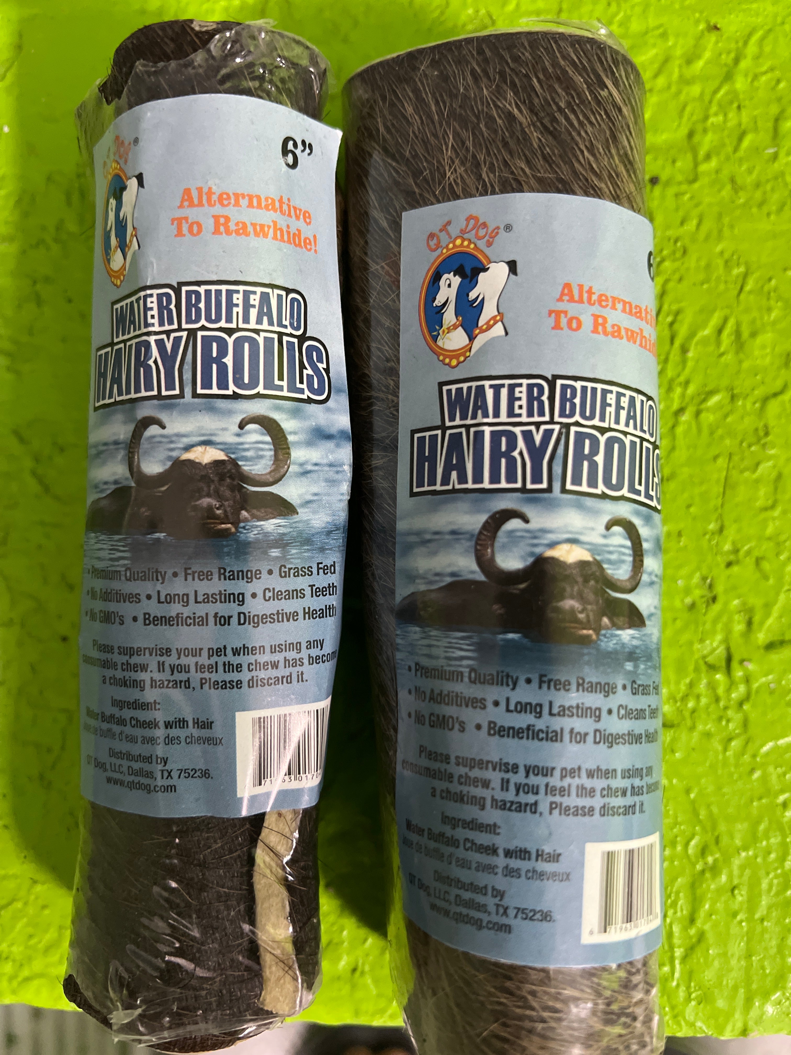 Water Buffalo Hairy Skin JUMBO or 6" Roll