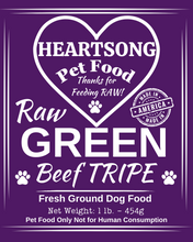 Load image into Gallery viewer, Beef Tripe Green Fresh, Whole or Ground -Heartsong Brand
