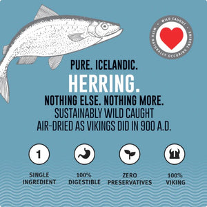 Icelandic+ Whole Herring Fish PET CANDY **Dehydrated Treat**