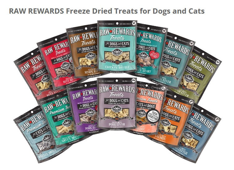 Treats by Raw Rewards NWN Treat 14+ proteins Freeze Dried