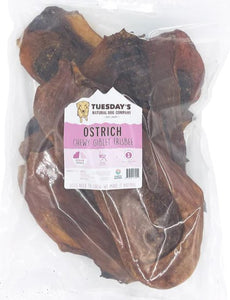 Ostrich Chewy Giblet Frisbee * Dehydrated Treats *