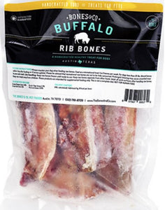 Buffalo Rib Bones from Bones & Co Frozen **FOR SMALL DOGS**