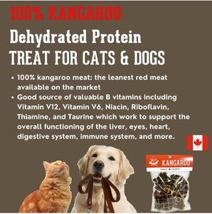 Kangaroo Treat for Dogs & Cats 80g Dehydrated Protein