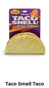fab dog TACO SMELL Super Crinkly Crunchy Toy!