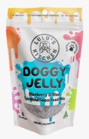 Doggy Blueberry & Blue Spirulina Superfood Jelly Mix Lulu's Kitchen Treats