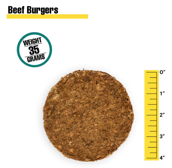 Beef Burger Pattie - flat burger BULK PACK