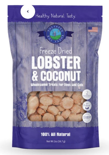 Lobster & Coconut - Freeze-Dried - by Shepherd Boy Farm - for dogs and cats