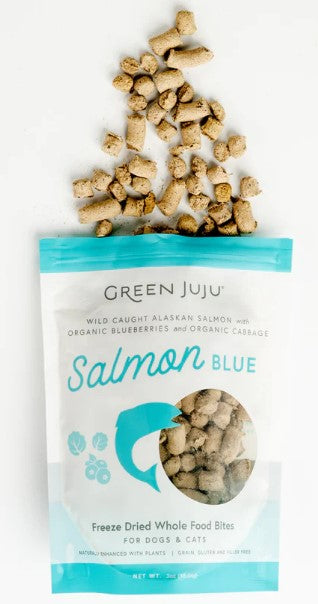 SALMON - Freeze-Dried - Meal Topper or Training Treat - Green Juju 2.5 oz