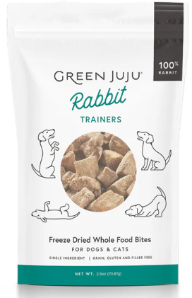 Rabbit - Freeze-Dried - Meal Topper or Training Treat - Green Juju 2.5 oz
