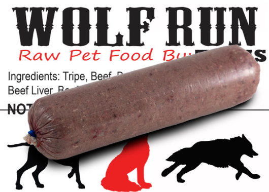 WOLF RUN *Boneless Beef & Tripe from Texas Tripe - Puppies & Adults