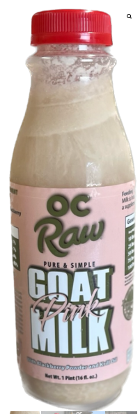 Goat Milk from OC Raw Four varieties