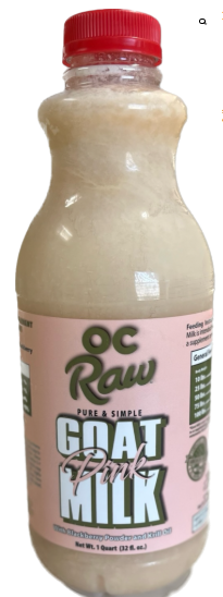 Goat Milk from OC Raw Four varieties