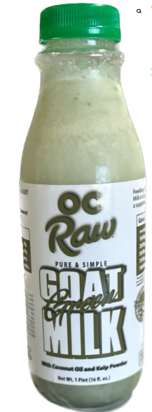 Goat Milk from OC Raw Four varieties