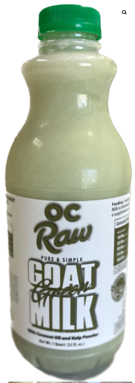 Goat Milk from OC Raw Four varieties
