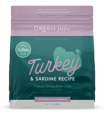 TURKEY & Sardine Recipe - Freeze-Dried - Green JuJu