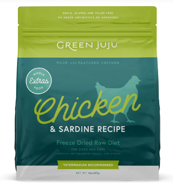 CHICKEN & Sardine Recipe - Freeze-Dried - Green JuJu