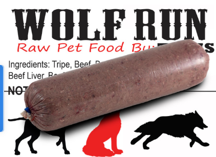WOLF RUN *Boneless Beef & Tripe from Texas Tripe - Puppies & Adults
