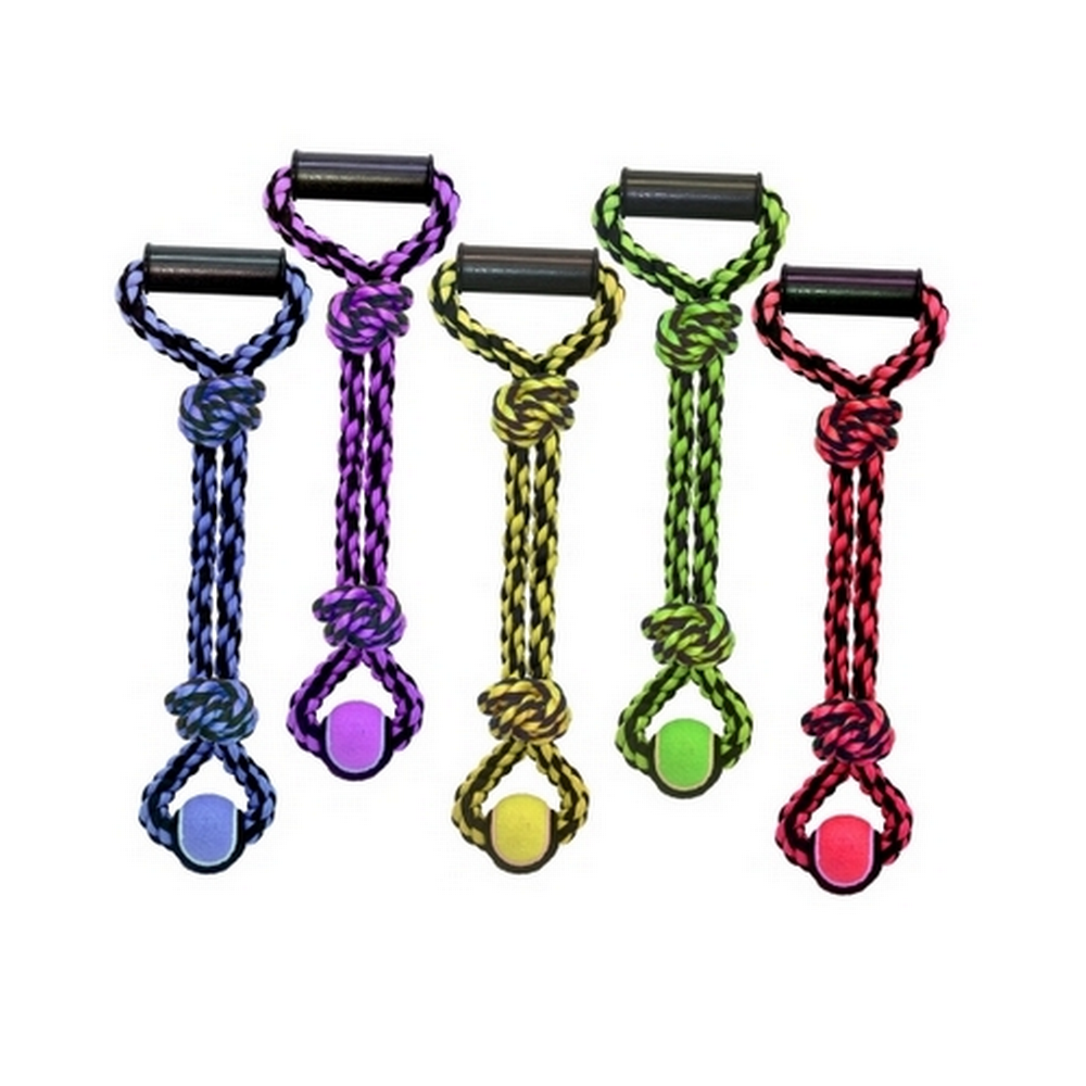 Multipet Nuts For Knots 2-Knot Rope w/Ball - 20in