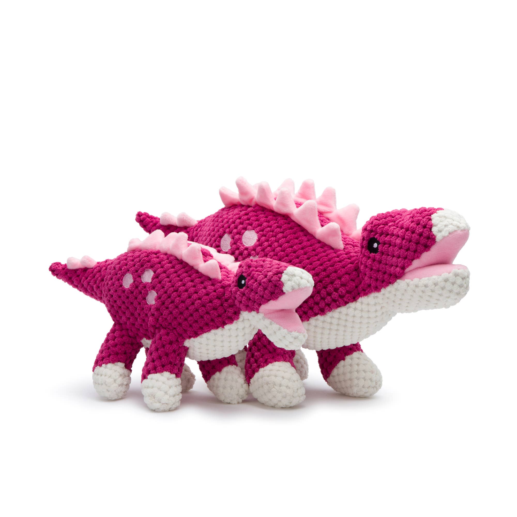 Floppy Stegosaurus Plush Dog Toy