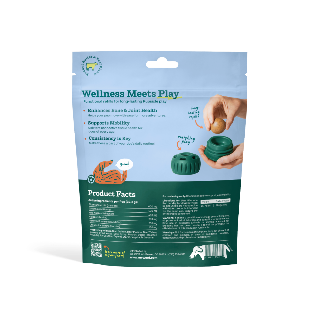 Joint Health Wellness Pops for Pupsicle