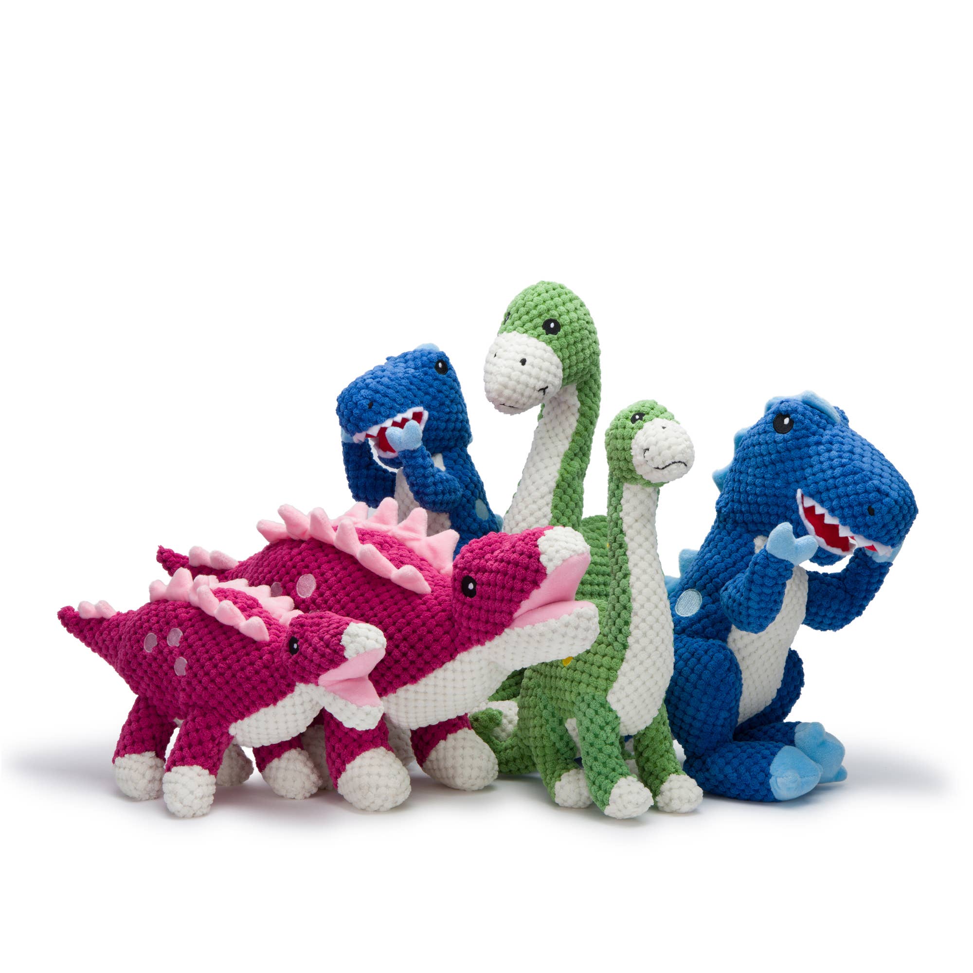 Brontosaurus Floppy Plush Dog Toy