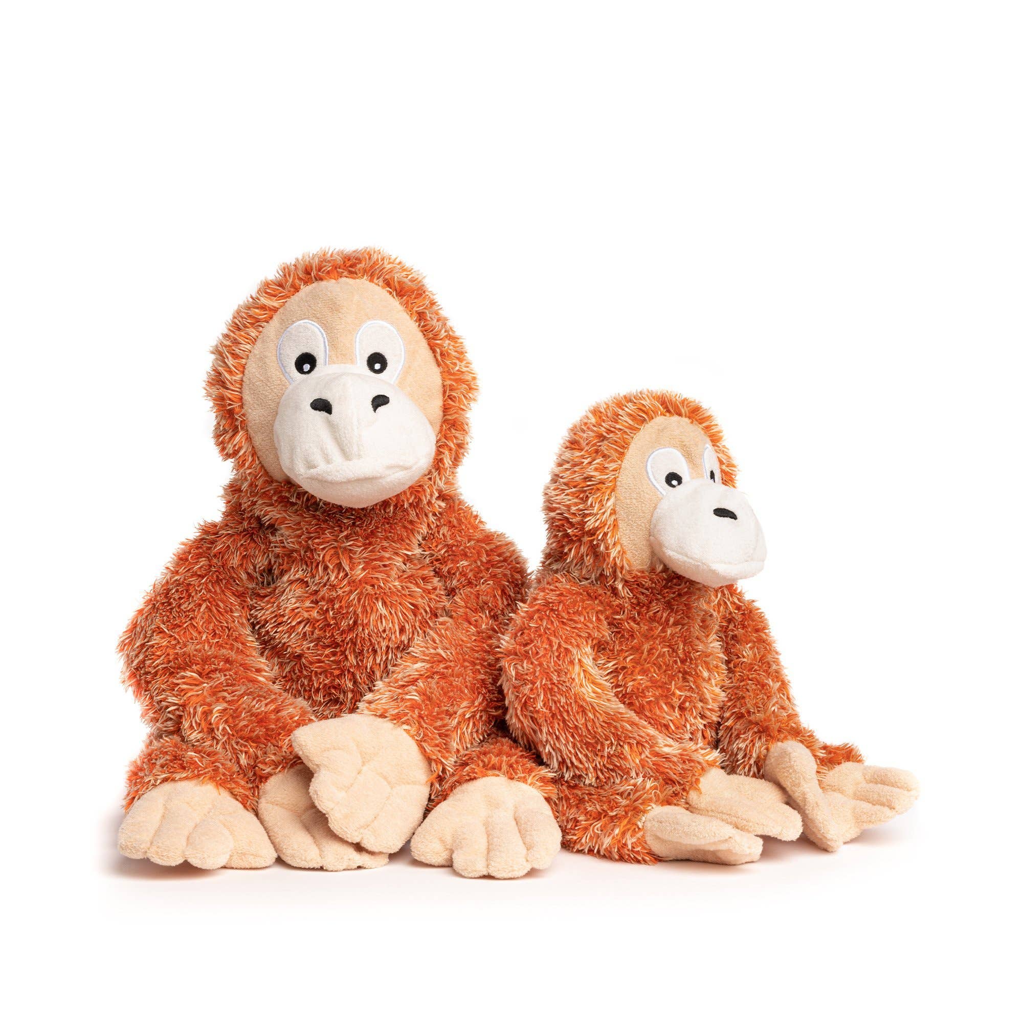 Fluffy Orangutan Plush Dog Toy