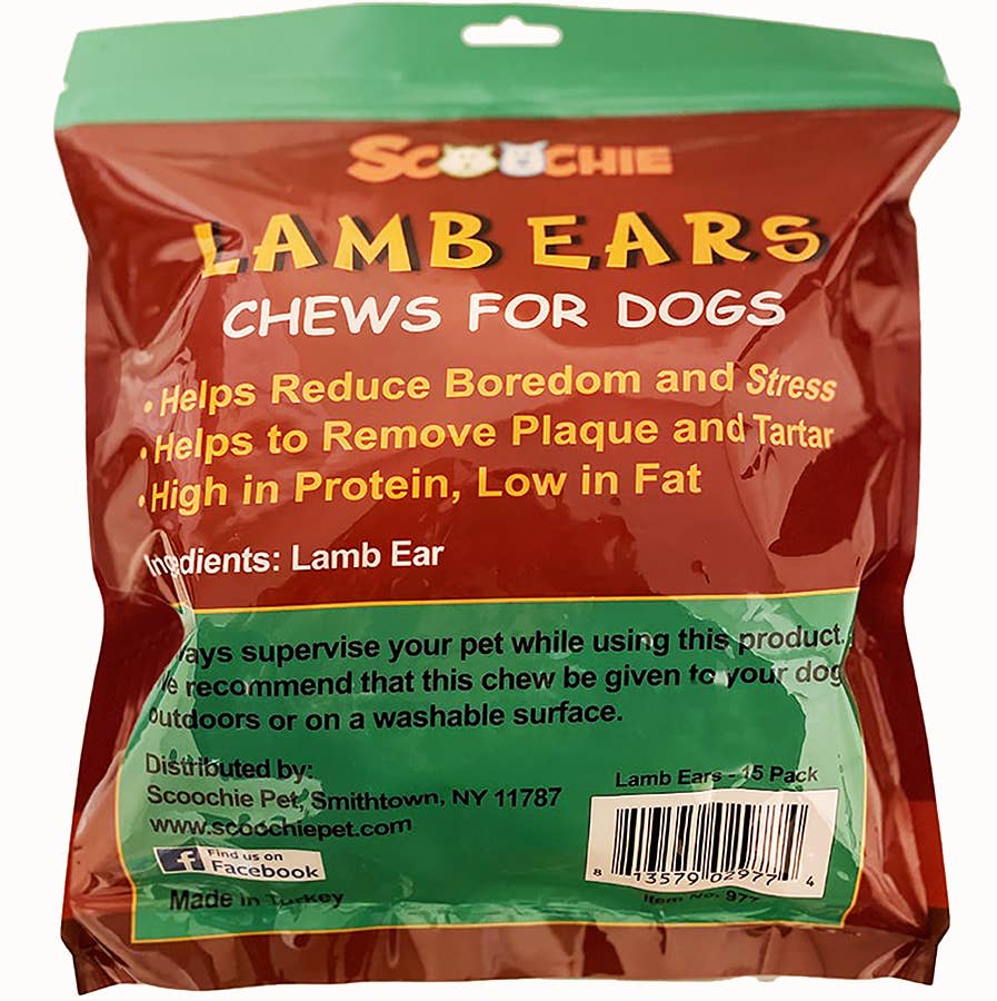 Lamb Ear 15 Pack Dehydrated Treat