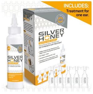 Silver Honey® Rapid Ear Care Vet Strength Ear Rinse or Cleaner Treatment Kit