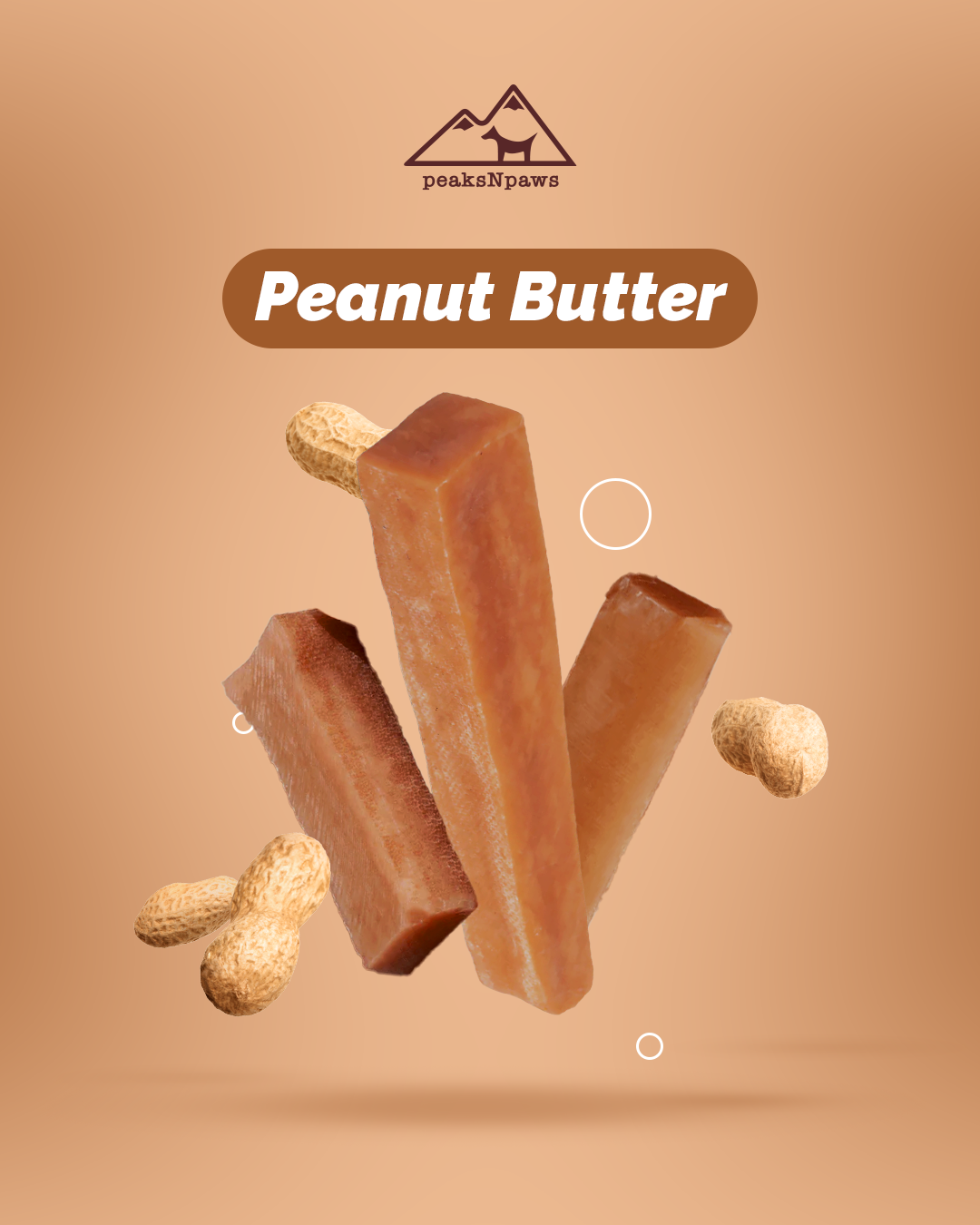Small Size Peanut Butter Yak Milk Chew Single