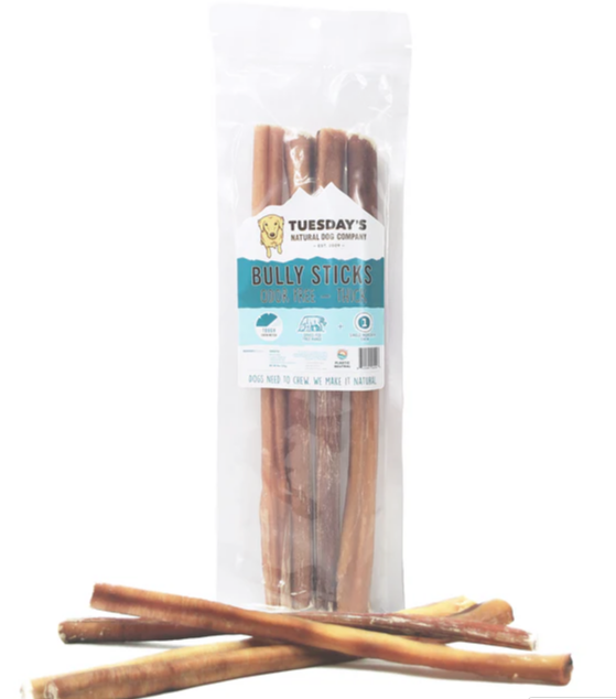 Bully Stick **Thick** Pizzle 12"single & 8oz. bag Beef