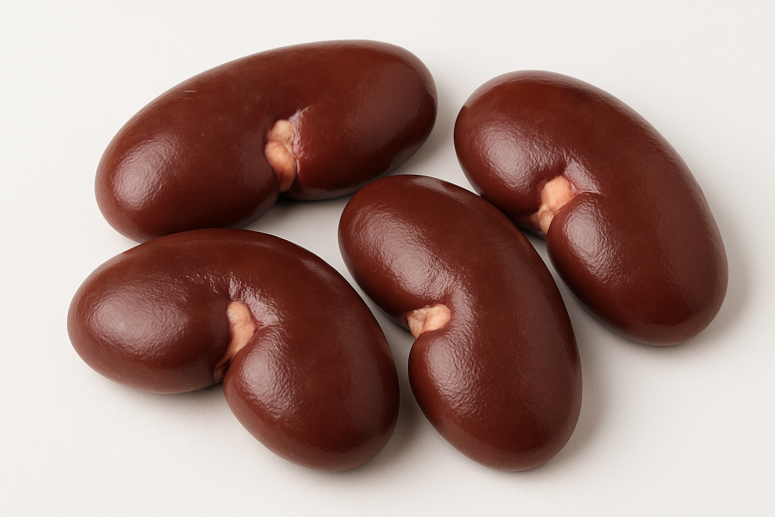 Whole raw lamb kidney