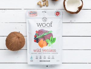 New Zealand Natural WOOF Dog Food Freeze Dried - VENISON