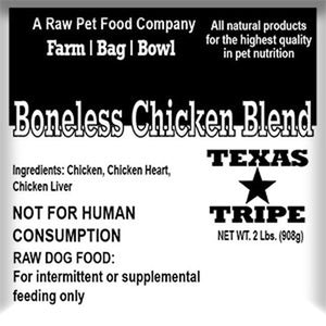 Boneless Chicken Meat from Texas Tripe *NO BONE