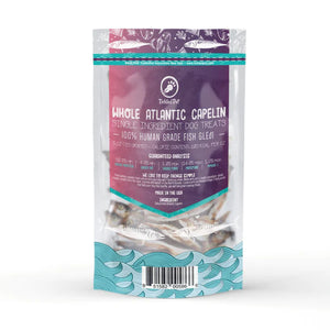 Tickled Pet Icelandic Whole Capelin PET CANDY **Dehydrated Treat**