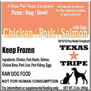 Chicken/Pork/Salmon/Egg Blend from Texas Tripe
