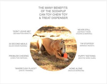 Load image into Gallery viewer, CHEW TOY &amp; TREAT DISPENSER - ULTRA DURABLE RUBBER - Soda Pup Can or Coffee Cup
