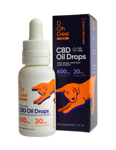 D OH GEE CBD DOG OIL DROPS 300MG OR 600MG BACON FLAVOR