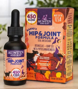 AUSTIN and KAT Backo's Hip & Joint Formula Oil & Chews Premium Hemp Extract CBD